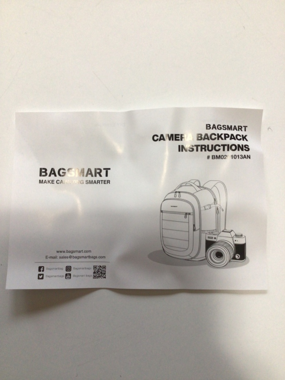 BAGSMART Gray Camera Backpack - Padded Photo & Video Case - Picture 11 of 13